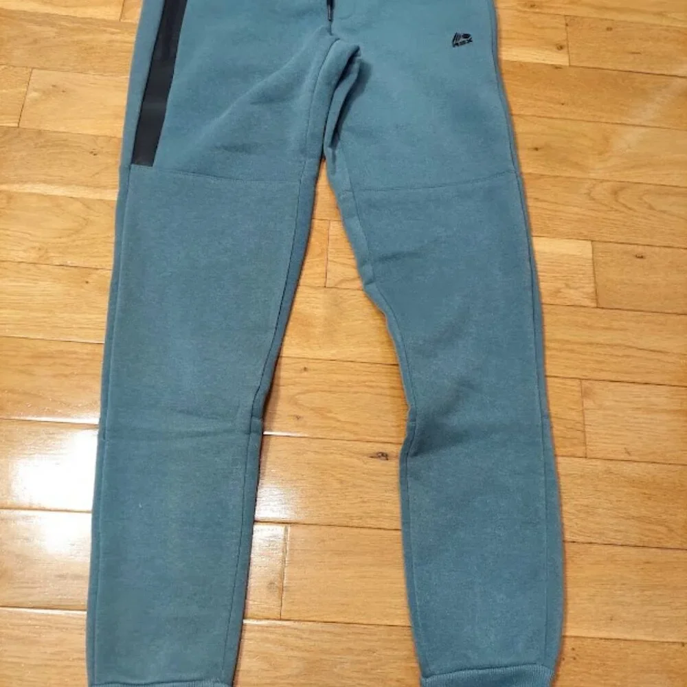 RBX ACTIVE Fleece Pants Comfort Fit Jogger Pants Sweats Blue Slate Small New $78